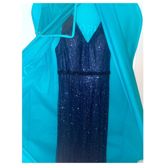 Navy Prom Dress (worn once) - Picture 7 of 7